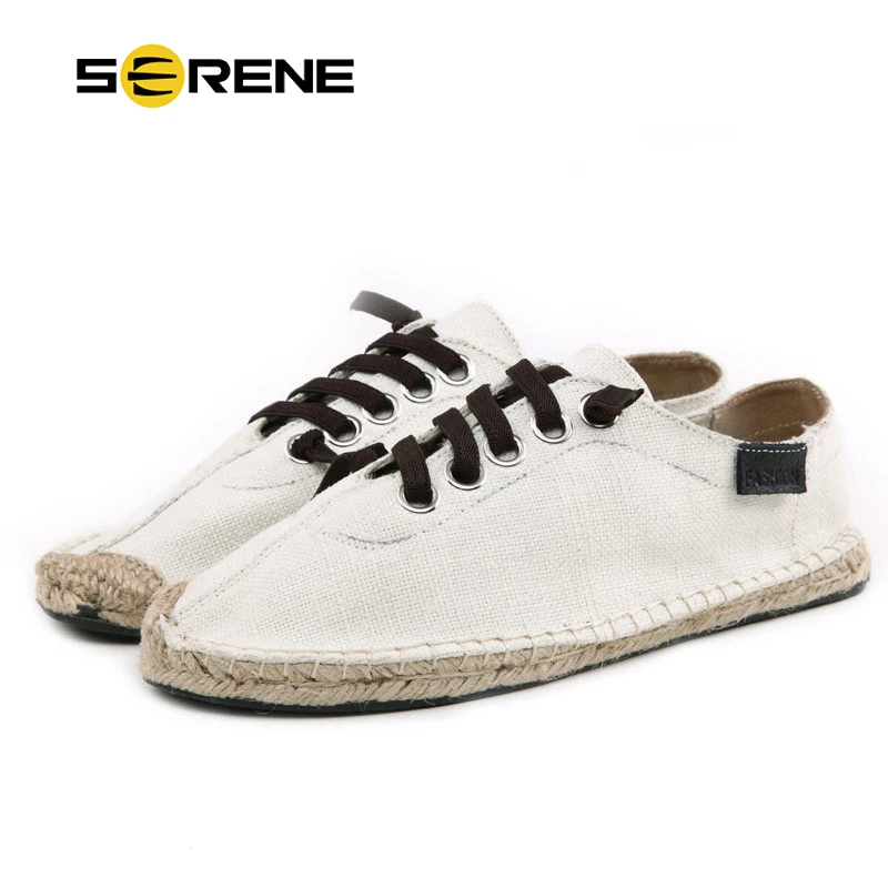 

SERENE Brand Men Shoes 3 Colors Man Casual Canvas Shoes Plus Size 36-45 Lace-up 2017 Adult Fashion White Street Style Footwear