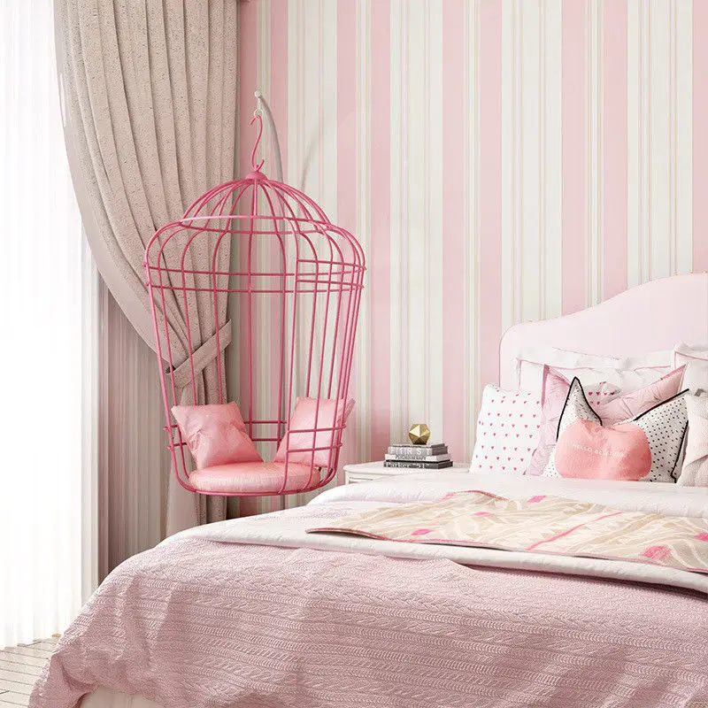 10M Non woven Stripe Wallpaper Children Room Bedroom ...