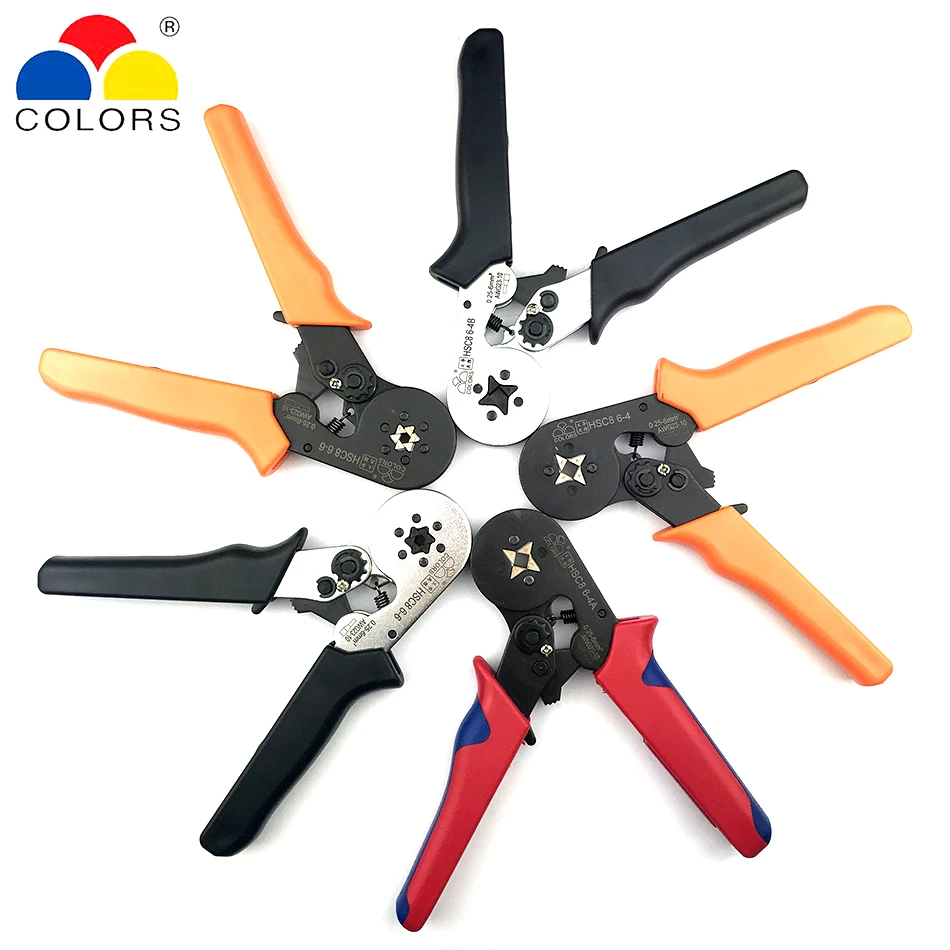 

HSC8 6-4 crimping tool tube terminal crimper pliers pince a sertir ferrule wire crimp hand tool alicate crimpador 0.25-6mm