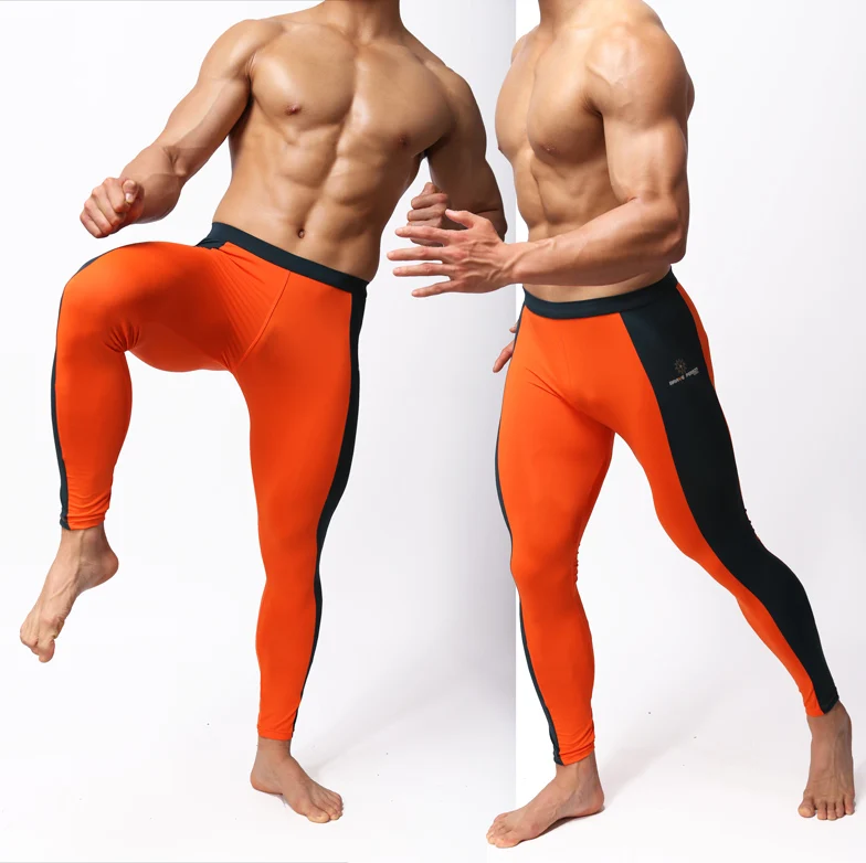 Braveperson сексуальные 4 цвета мужские Леггинсы для йоги пижамы Skiny колготки для мужчин Спортивное нижнее белье гимнастическое Боди мужские плавки