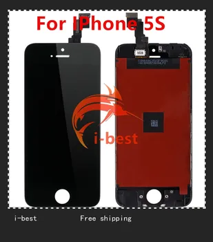 1pcs For iPhone4G/4S/5S/5C/5G/ Mobile Phone LCD Display with Touch Screen Digitizer Assembly AAA+quality free shipiping
