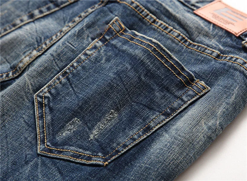 Новинка 2019 года джинсы для женщин для мужчин отверстие тонкий прямой патч ткань мыть и носить мужские брюки более размеры 28-33 34 36