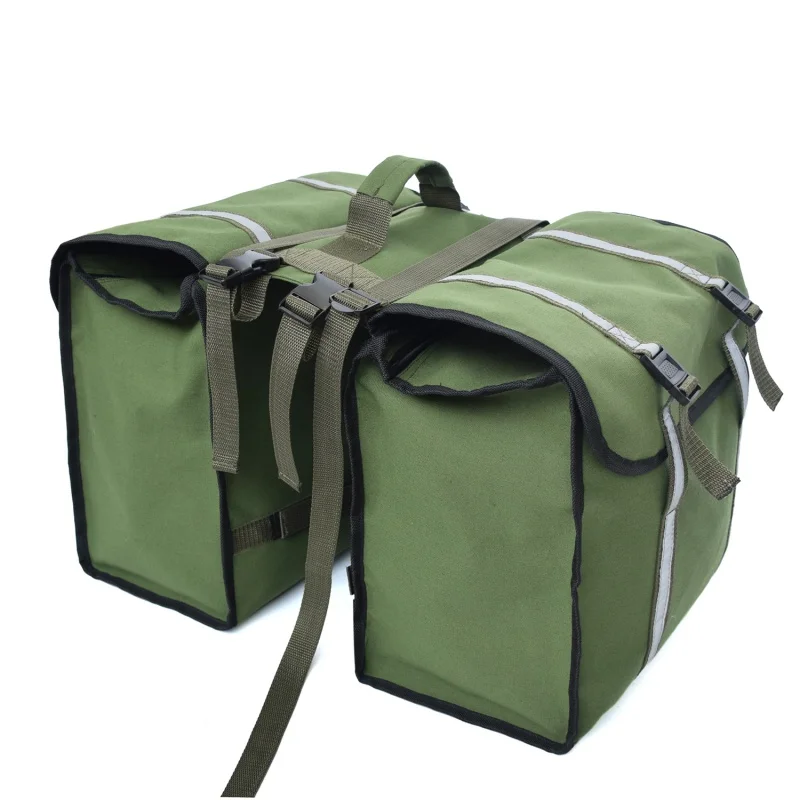 

2 in 1 Trunk Oxford Cloth Mountain Road Bicycle Bag Cycling Double Side Rear Rack Tail Seat Pannier Pack Luggage Carrier