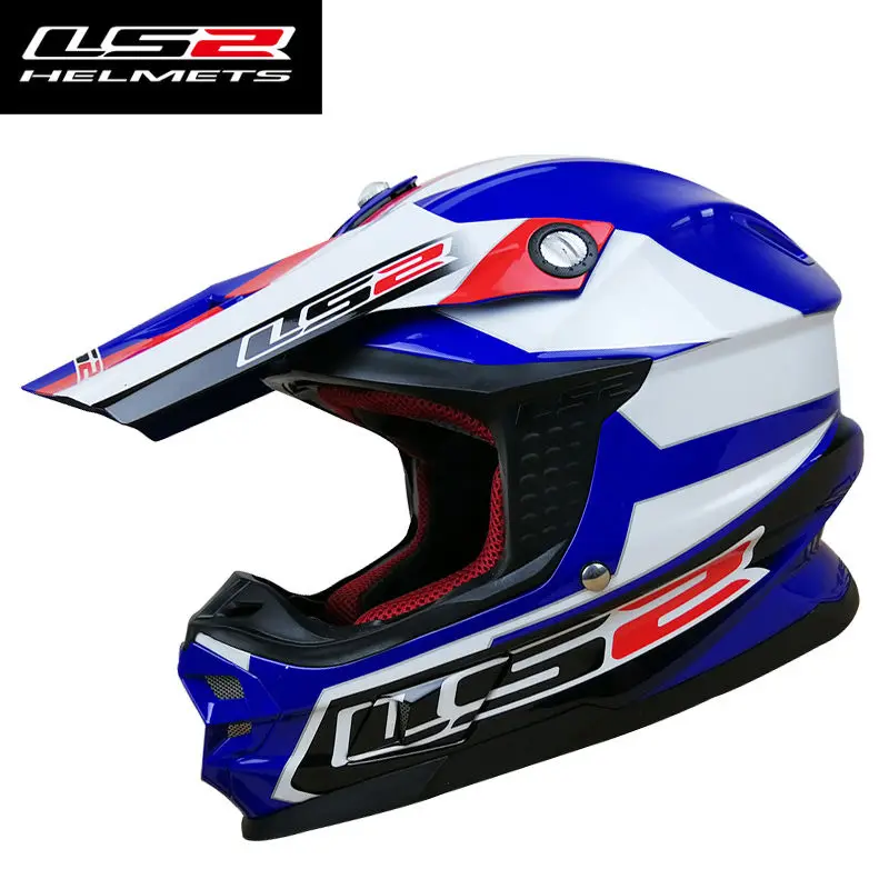 LS2 MX456 шлем для мотокросса из стекловолокна с системой воздушного насоса Высокое качество оригинальные LS2 мотоциклетные шлемы - Цвет: 3