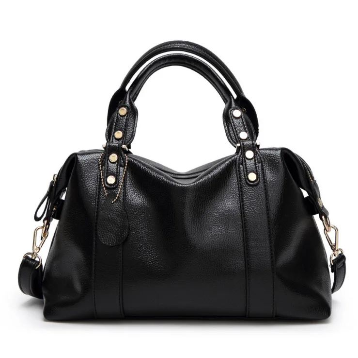 

free shipping 4 color Shoulder Bag pu leather Boston women bag handbag fashion woman bag ladies messenger bags