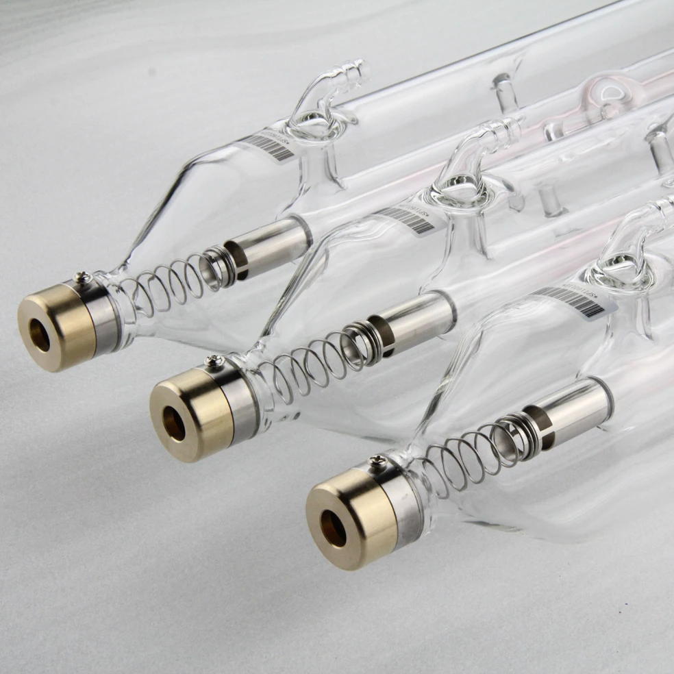

100W SPT CO2 laser tube enhance model double metal head