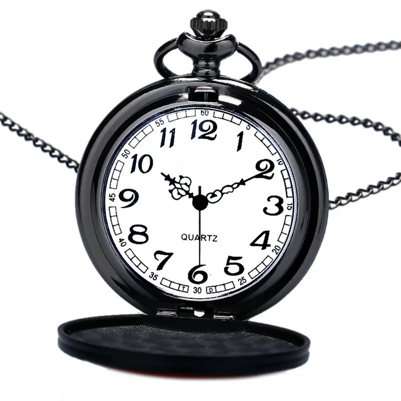 Relogio Feminino крутая Мода Дэдпул тема Fob карманные часы с черным чианским ожерельем лучший подарок для карманных часов детей loki