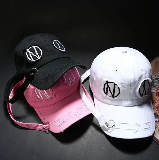 

New Women Cotton Baseball Cap Letter Embroidery Snapback long strap hoop baseball cap Sports Hats For Men & Women Outdoor Cap