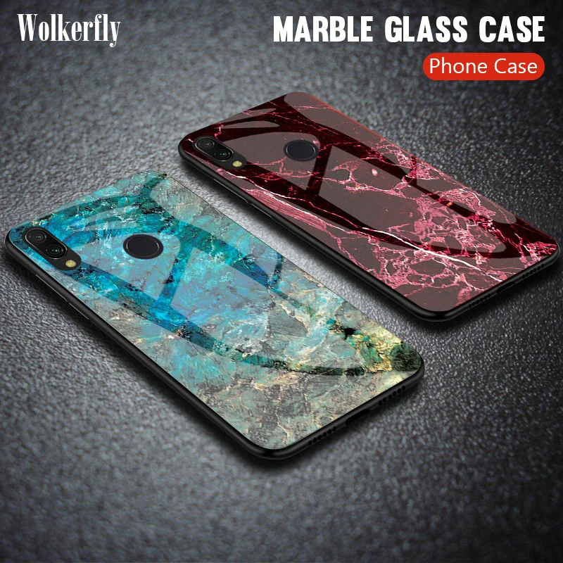 

Tempered Glass Case For Meizu Note 9 Note9 Case Gradient Color Marble Smooth Cover For Meizu 16S 16 S Slim Shockproof Phone Case