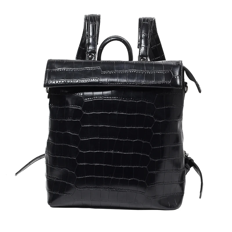 

ROMERO BRITTO fashion PU Backpack Alligator Casual Shoulder Bag Crocodile pattern Large Capacity Unisex Backpacks 2017 Hot Sale
