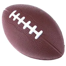 Мини Мягкий Стандартный пенополиуретан Американский футбол соккер регби сжимающий мяч Дети Взрослые День рождения Рождественский подарок Футбол цвет случайный