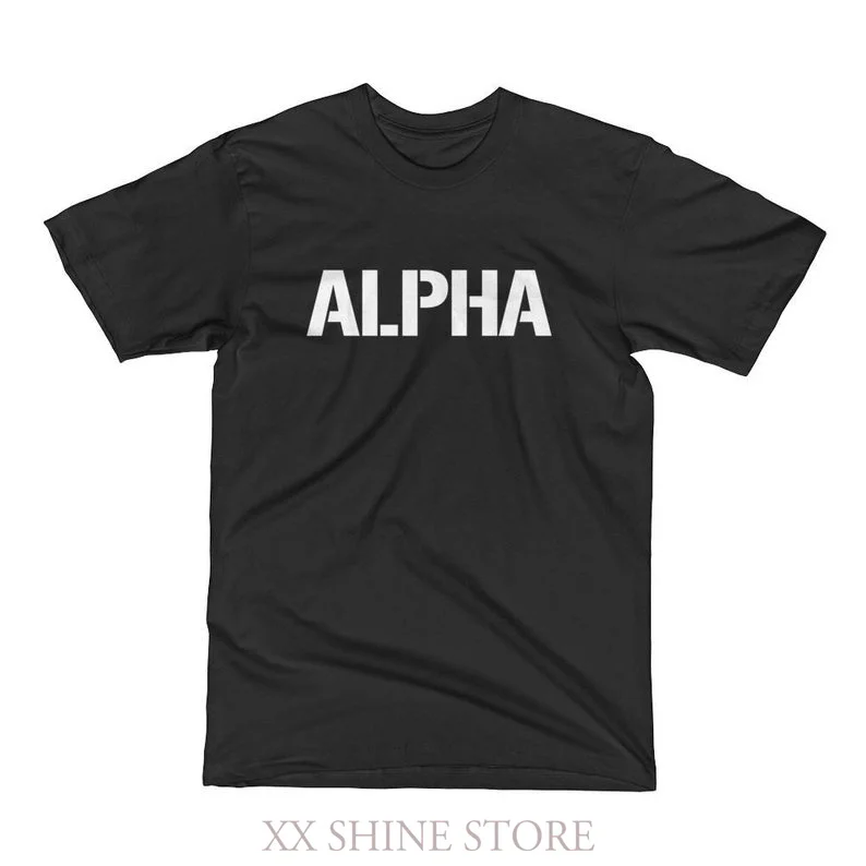

Alpha T-Shirt Workout Shirt For Men Gym Tee Fitness Shirt Bodybuilding Weightlifting Motivational Graphic Tee Christmas Gift