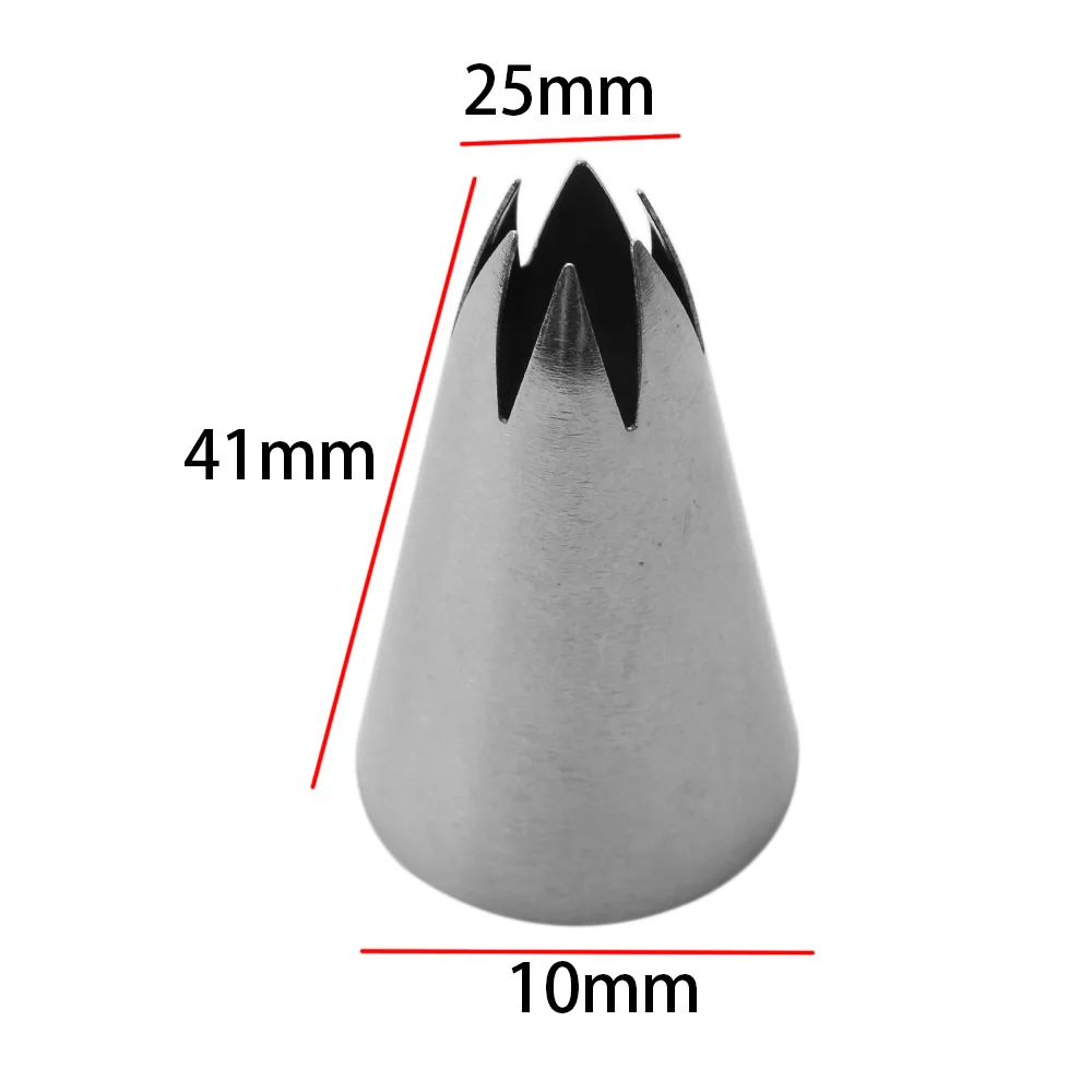 1 шт. насадка для глазирования из нержавеющей стали для крема насадки для украшения тортов Роза для рукоделия Лепесток торт выпечки Кондитерские украшения инструмент - Цвет: 1m