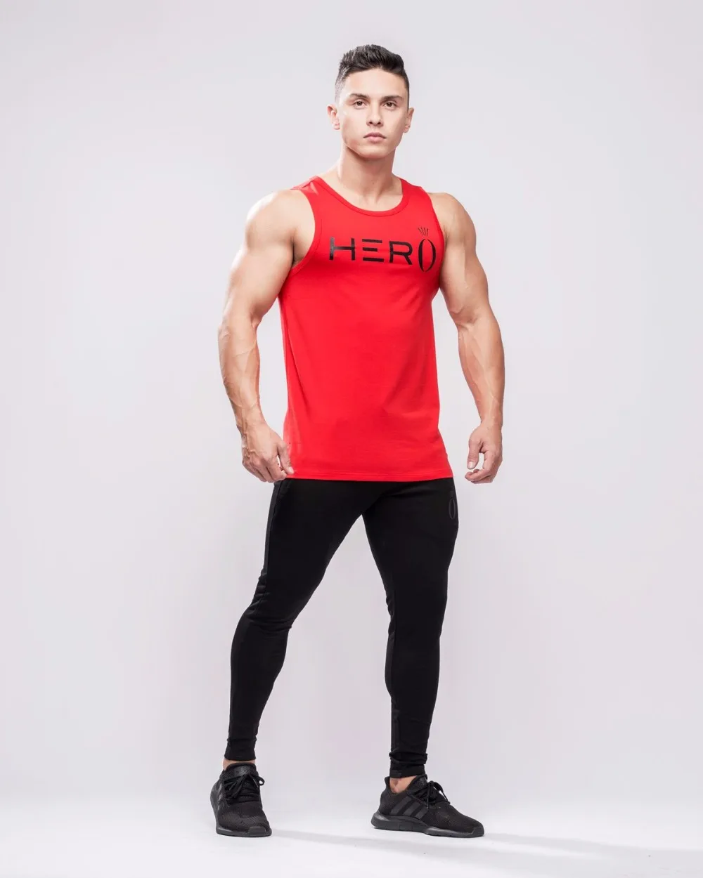 Hera Hero Men's Body Slimming Compression Sleeveless Tight vest Fitness Moisture Wicking Workout Vest Muscle cotton Tank Top