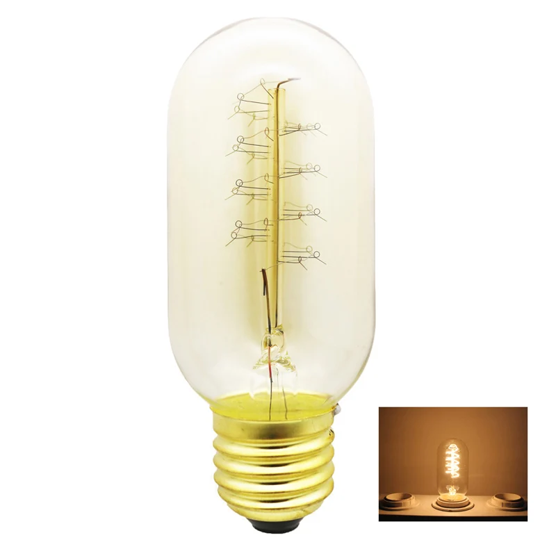 

Incandescent Bulbs lights Vintage Edison Bulbs T45 Led E27 220V 230V 40W Filament Retro Edison Light For for homerestaurant