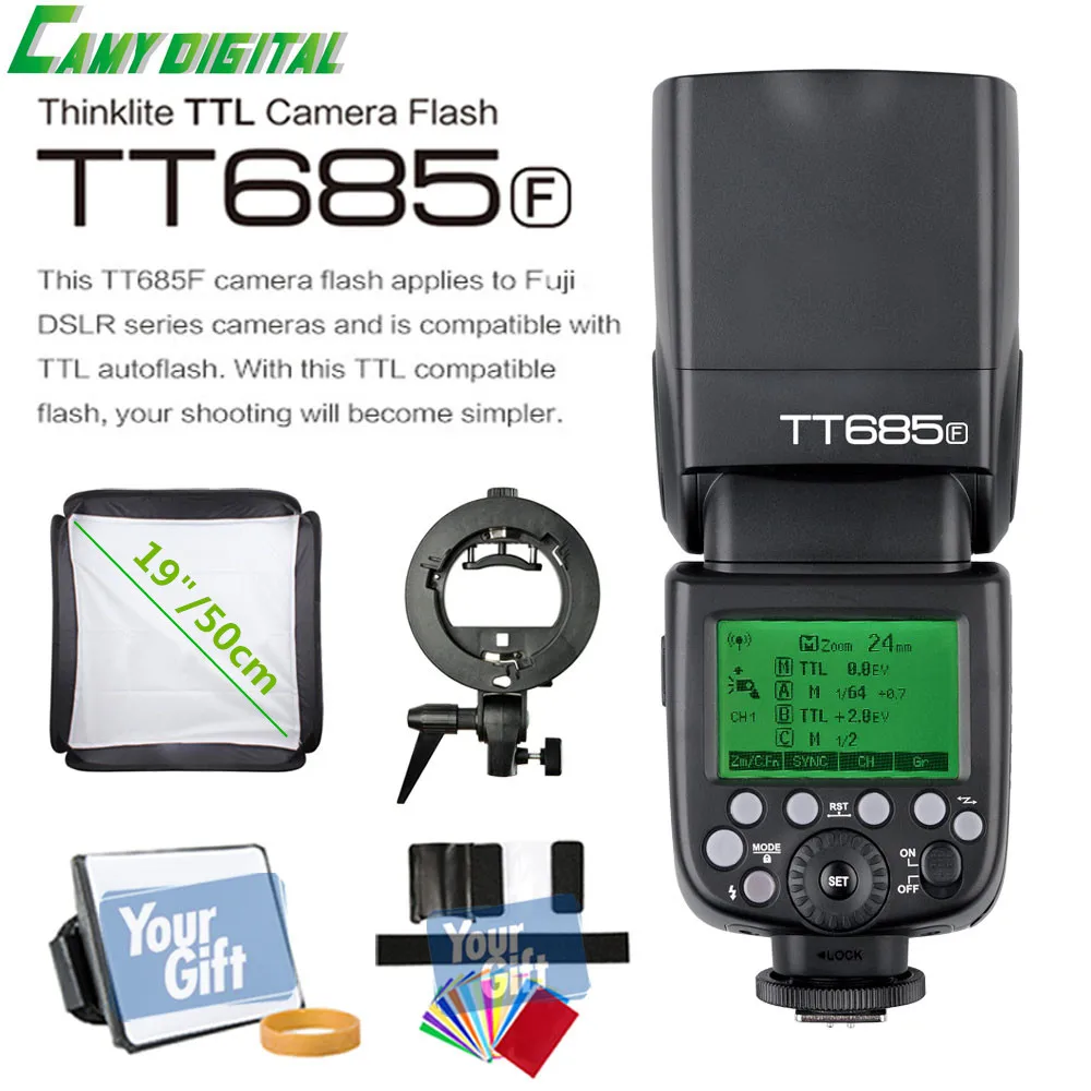 Godox Camera Flash TT685+S-Type bracket Kit For Fuji (1)