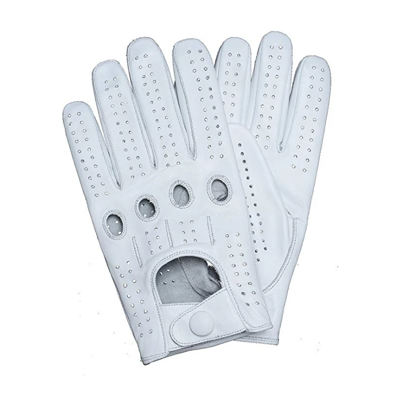 

Free Shipping New Mens Genuine Leather Gloves Male Breathable Goatskin Unlined Spring Autumn Driving Anti-skid Mitten Men Gloves