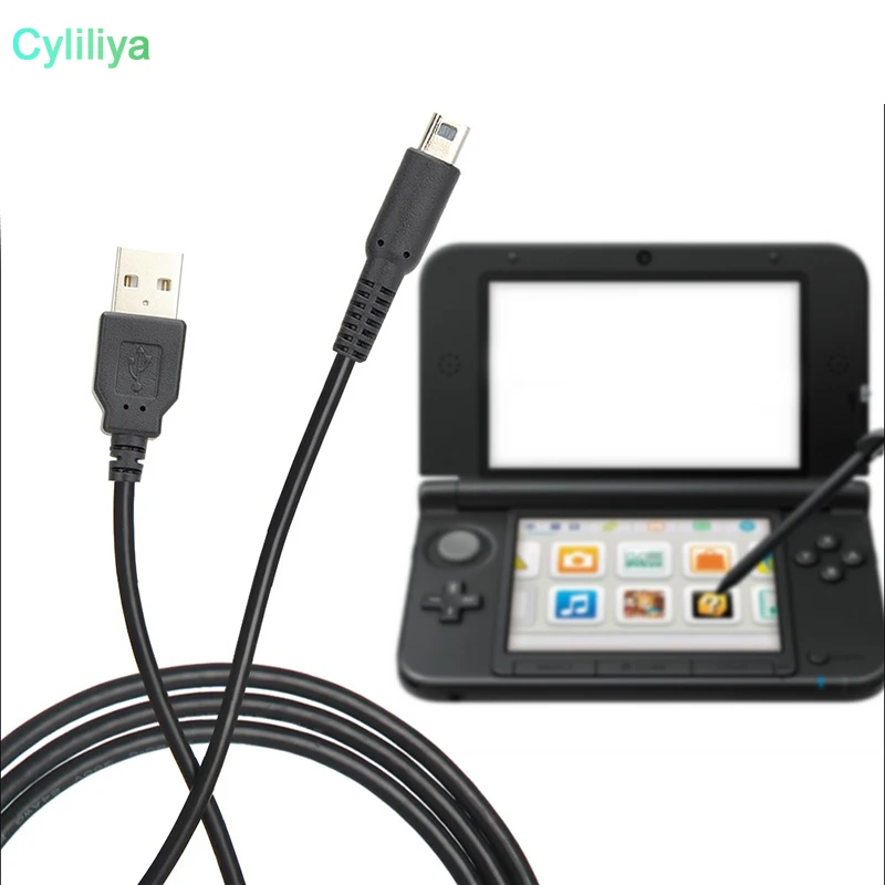 DHL,, 1,2 м, черный кабель для nintendo 3DS DSi, синхронизация данных, зарядка, зарядка, usb-кабель, свинцовое зарядное устройство, 100 шт./партия