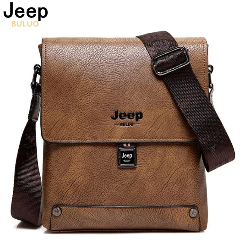 JEEP BULUO Famous Brand Bag Man Business Briefcase Man's High Quality