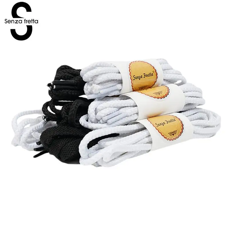 

Senza Fretta 1pair Shoe Laces Round Cord Canvas Shoelaces Shoe String Strap Shoe Laces 80/100/120/140cm Shoelace Sapato Feminino