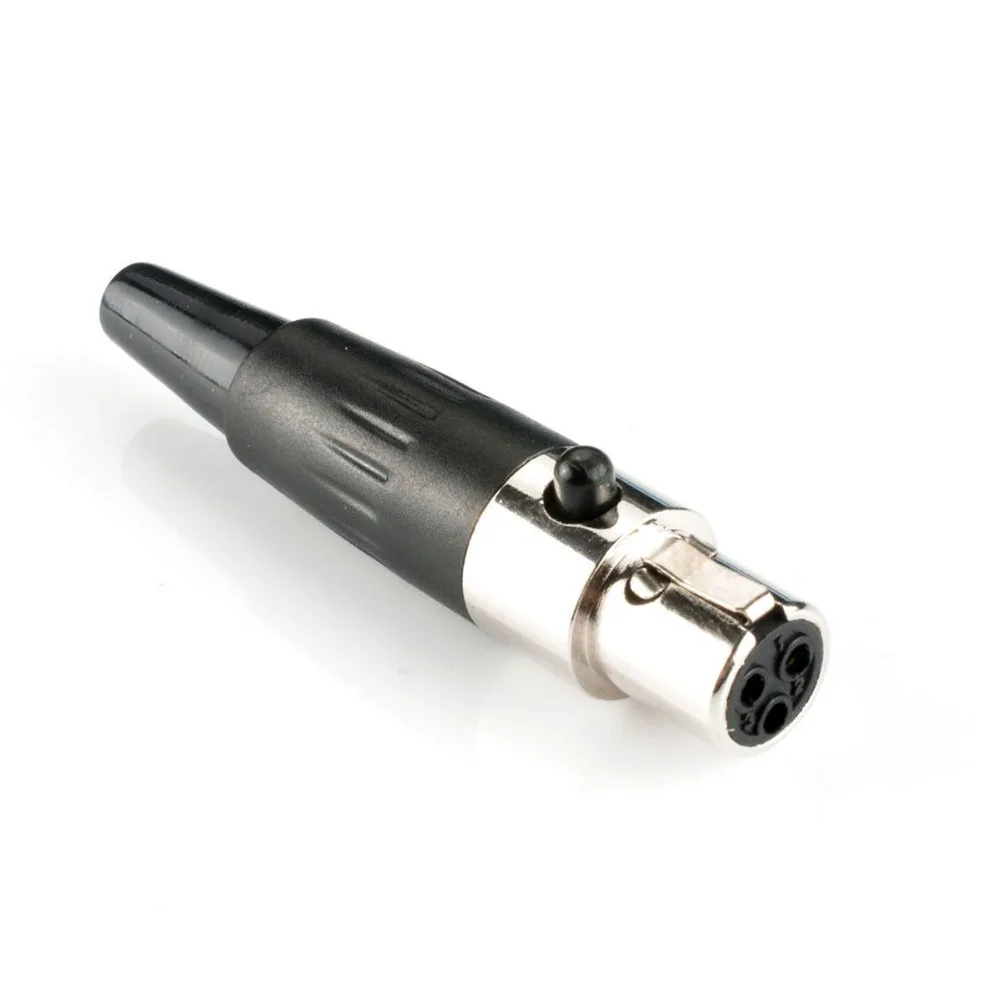 

10PCS TA3F 3 pin Female plug Mini XLR Audio Microphone connector MIC for cable soldering straight