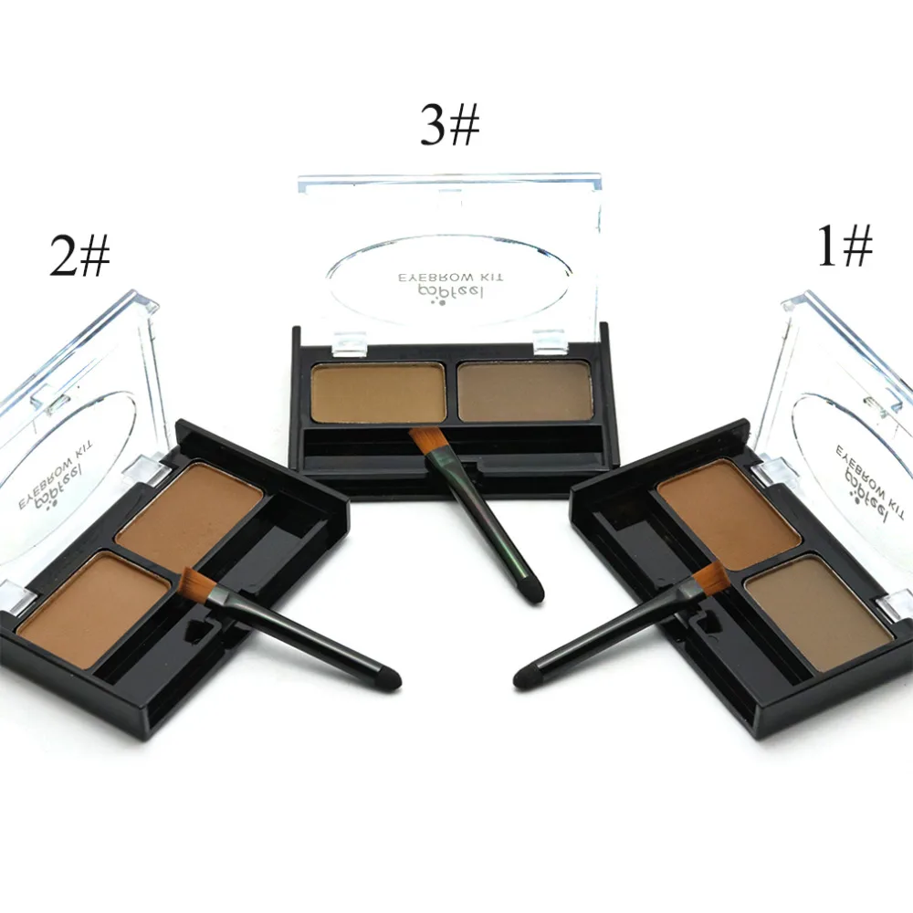 High Quality 2 Color Makeup Double effect Eyebrow Waterproof Lock Eye