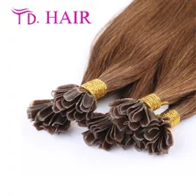 #6 Hot sale u tip hair extensions brazilian straight human hair 100% virgin human hair14-26 inch keratin hair extension on sale