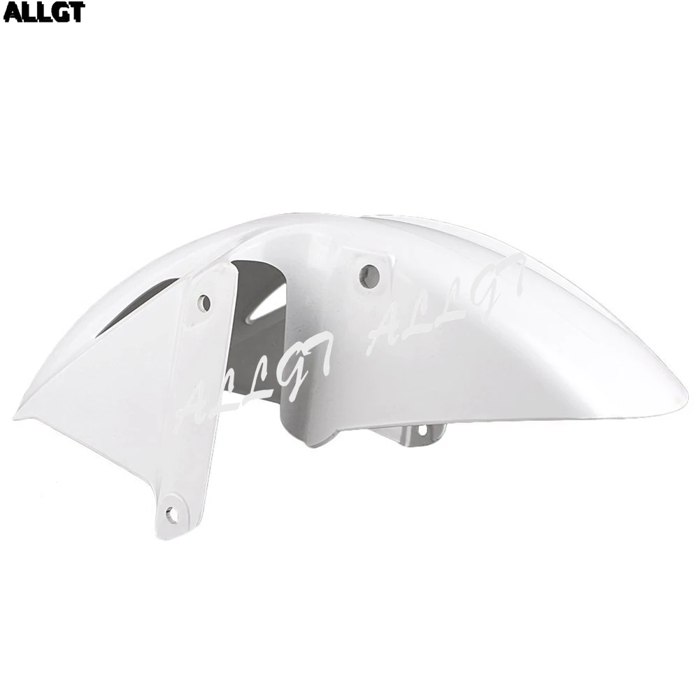 

ALLGT Unpainted White ABS Plastic Front Fender Fairing Cowl Fit For Honda 2002 2003 2004 2005 2006-2012 & VFR800 2007 2008 2009