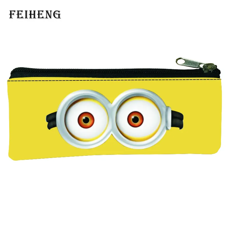 2016 Hot Prints Cartoon Minions Children School Pencil Bags for Kids Pen Bag Baby Girls font
