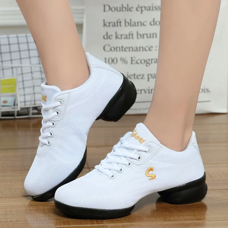 

Dance shoes training dance special flat shoes ladies casual vulcanized shoes lightweight soft breathable comfortable sports