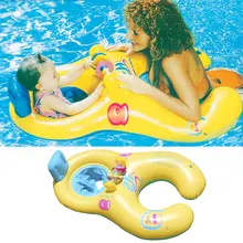 Мать ребенок родитель-ребенок интерактивное плавательный круг сиденье плавающий ребенок надувной поплавок пляж Купание аксессуары для плавания