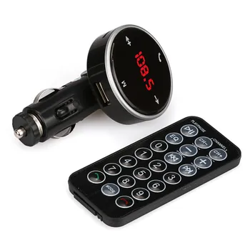

Wireless Bluetooth LCD MP3 Player Car Kit SD MMC USB FM Transmitter Modulator With Built-in Microphone Supports USB Disk