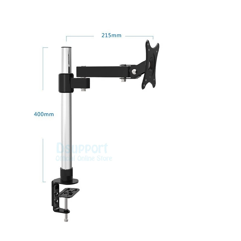 LC101/40 полное движение 1"-24" ЖК-экран Настольный держатель монитора из нержавеющей стали поворотный подъемный стол зажимное крепление