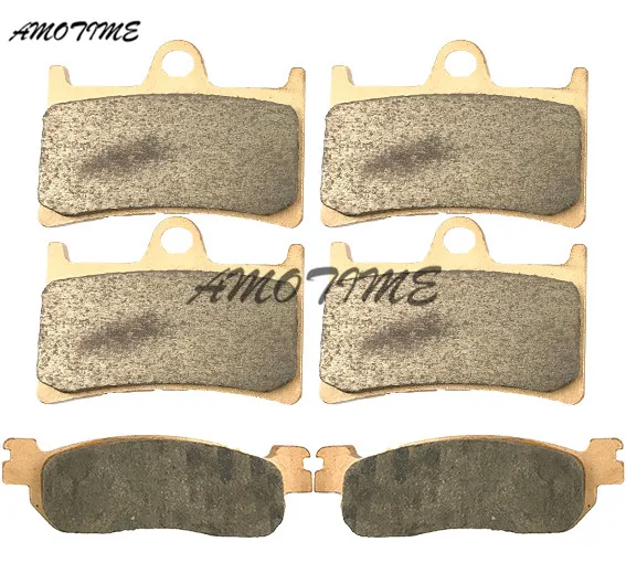 

Motorcycle Parts Copper Based Sintered Motor Front & Rear Brake Pads For Yamaha YZF R6 1999-2002 R1 02 03