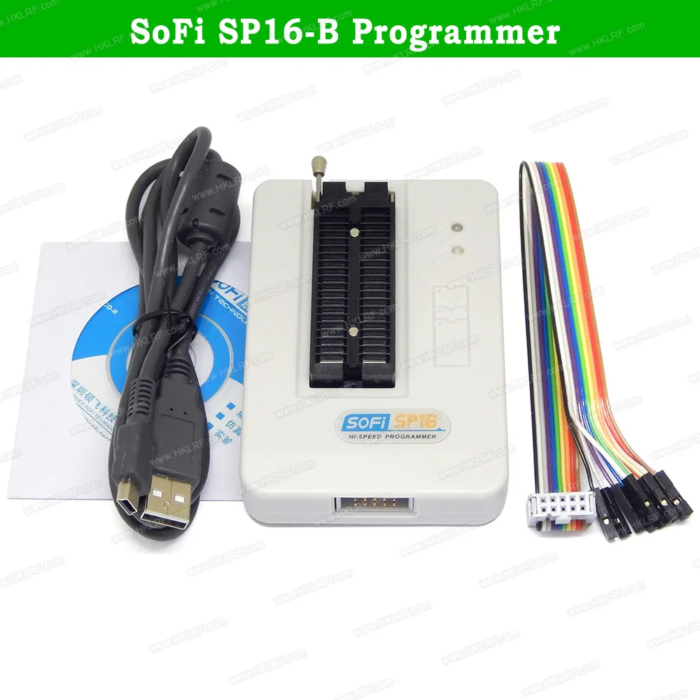 

Sofi SP16-B Professional Programmer 24 25 93 95 BR90 SPI ISP Flash BIOS High Speed EEPOROM SPI FLASH USB SP16 B USB Programmer