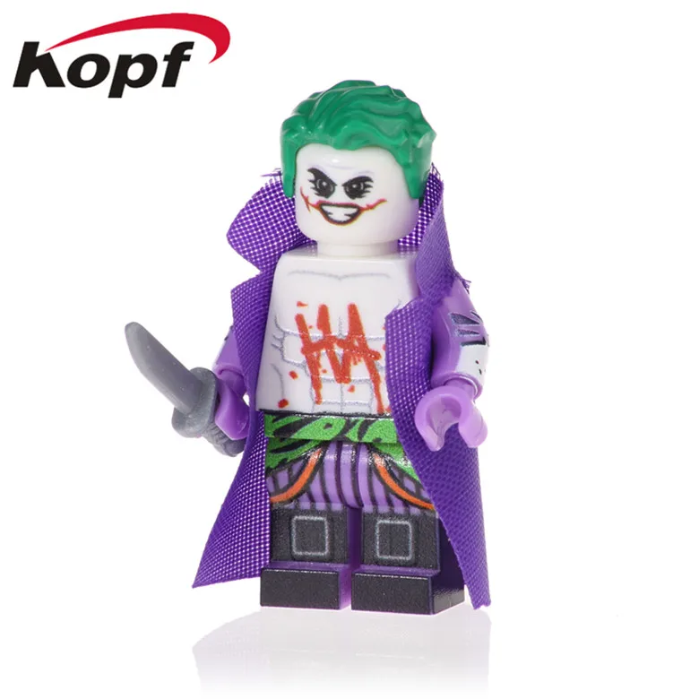 

20Pcs Building Blocks Joker Deathstroke Harley Quinn Zombie Robin Character Figures Learning Action Toys For Children PG1722