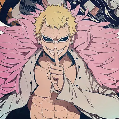 Ограниченная серия Аниме One Piece Donquixote Doflamingo солнезащитные очки Джокер для мужчин