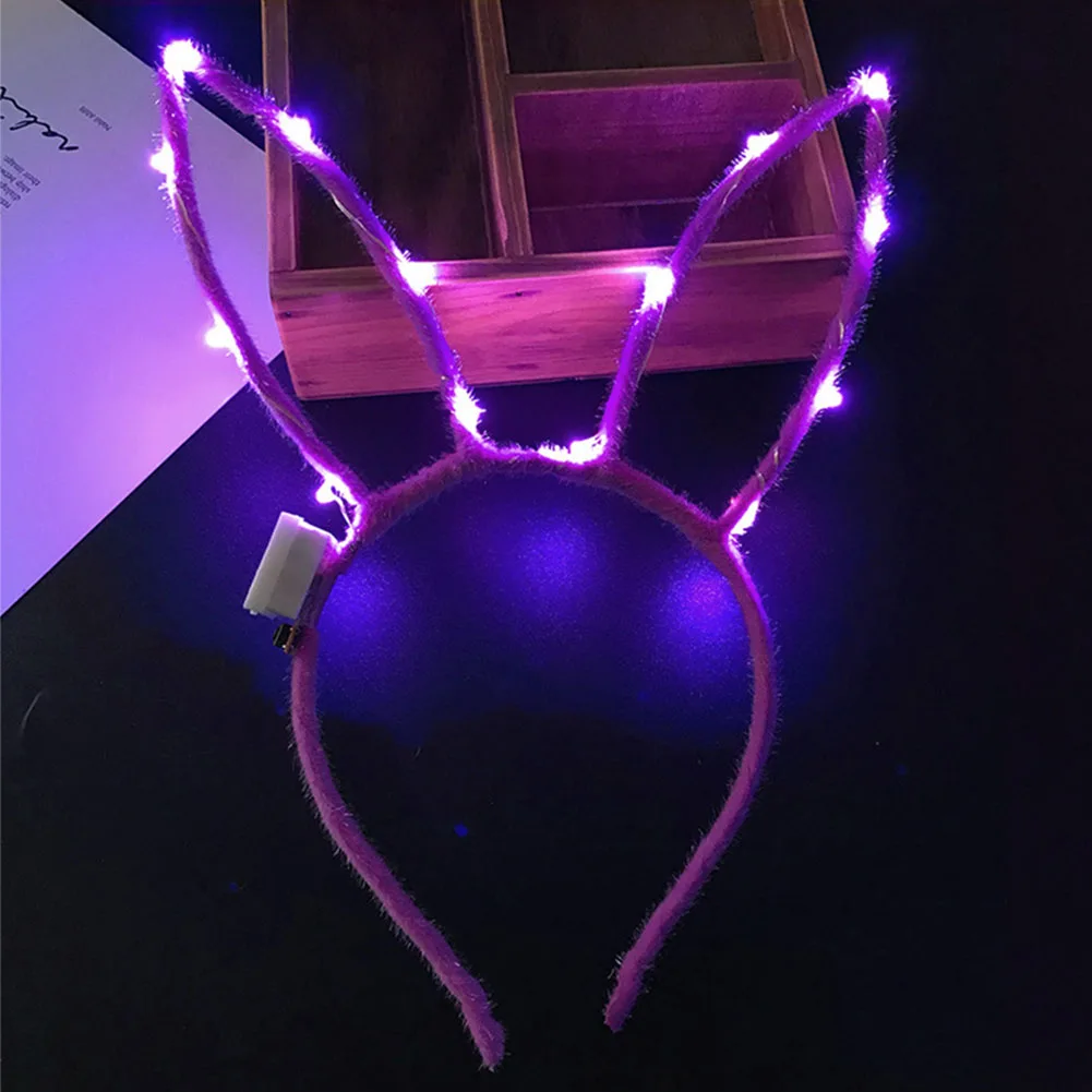 

Band Hoop Women Rabbit Ears LED Effect Lovely Decoration Party Glowing Supplies Cute Hair Accessories Gift Festival