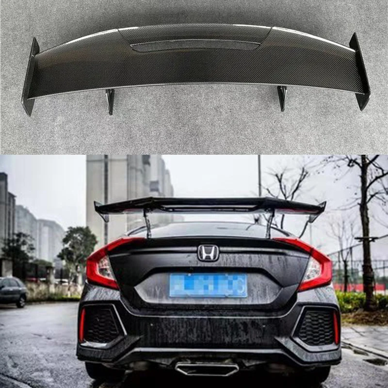 

MAD style High Quality Carbon Fiber Auto Part Rear Trunk Spoiler fit for Honda Civic 4 Door 2016 2017 2018