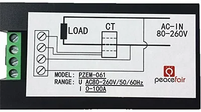 SUNYIMA AC 80-260V 20-100A Напряжение Вольт измеритель тока AC 100A Цифровой lcd ваттметр мощность электрической энергии мультиметр 110V 220V