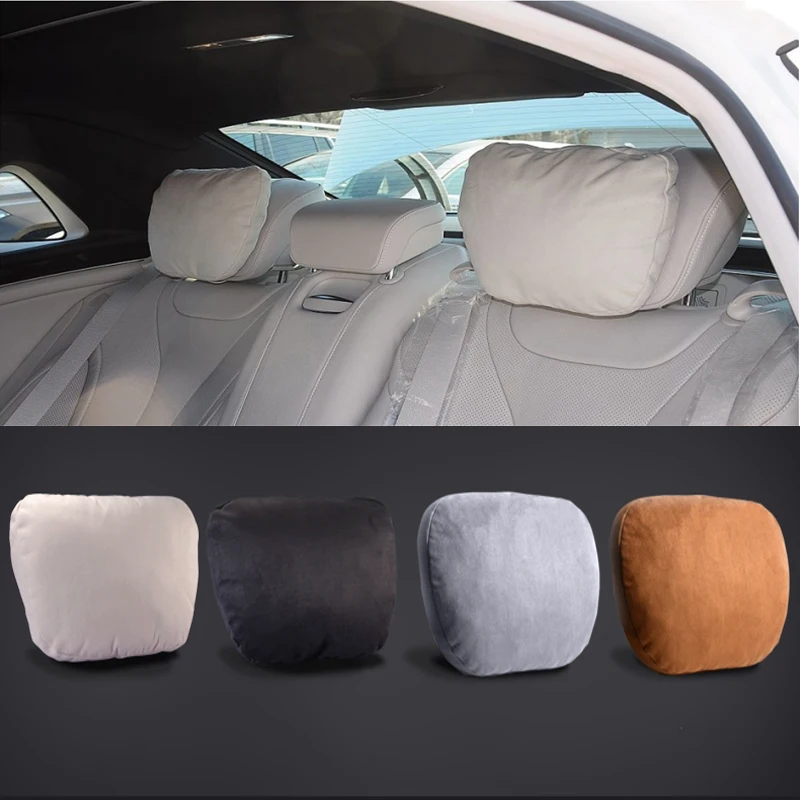 2pcs Maybach Car Neck Pillow Headrest Seat Cushion for Mercedes Benz