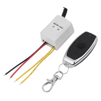 

DC 4V 5V 6V 7.4V 9V 12V Wireless Relay Remote Control One Key Switch Receiver + Transmitter