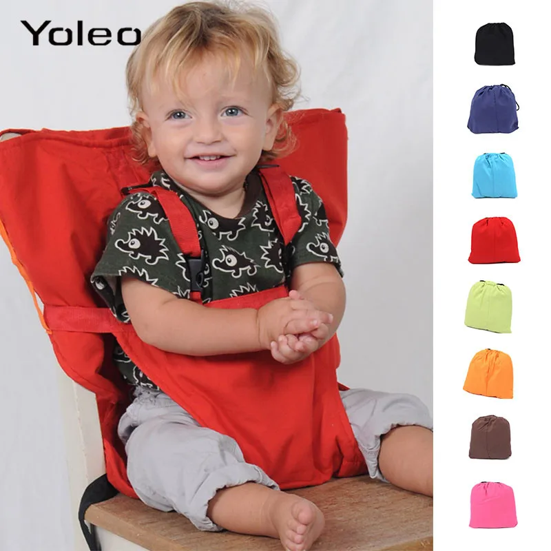 

Portable Baby Seat Kids Chair Travel Foldable Washable Infant Baby Lunch Dinning Cover Seat Saftety Belt Feeding High Chair