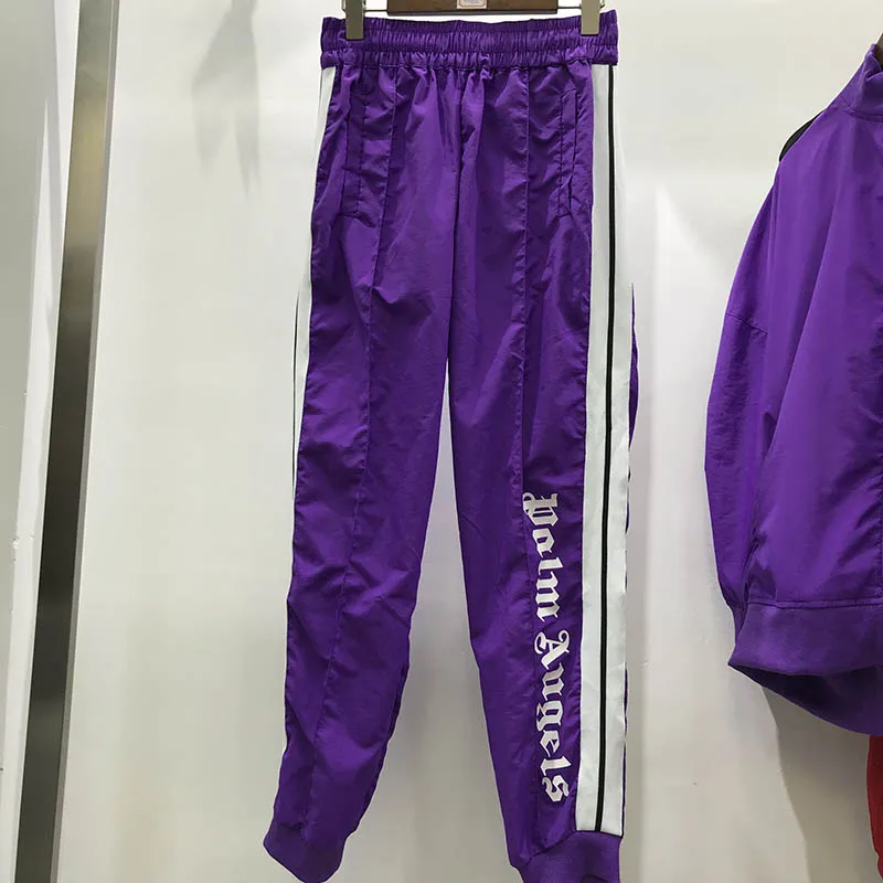 

Palm Angels Sweatpants Women Men Hip Hop Drawstring Cuff Zipper Sportswear Pants Joggers Palm Angels Printing Pants