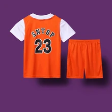 Дизайн, детский баскетбол, майки, детский баскетбол, комплекты для мальчиков с буквенным принтом, № 23, Молодежные дышащие спортивные комплекты форма для бега