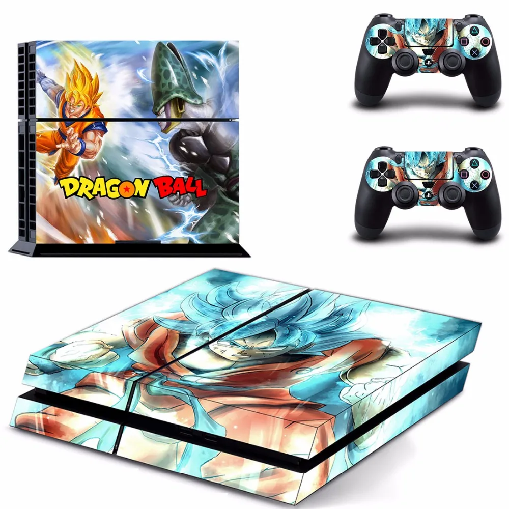 Dragon Ball Супер PS4 кожи Стикеры наклейки для Playstation 4 консоли и 2 контроллеры винил