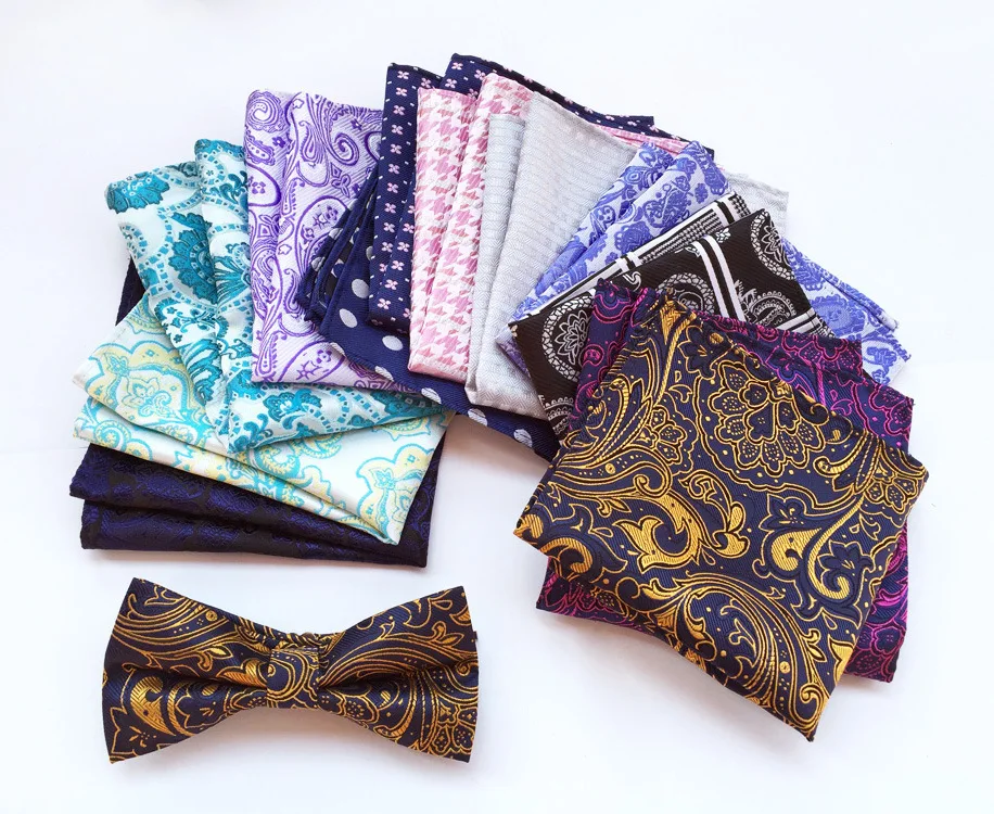 

Men's Handkerchief 2019 Explosion Models Silk Polyester Material Fashion Pattern Suit Square Scarf Exclusive Design Pocket Towel