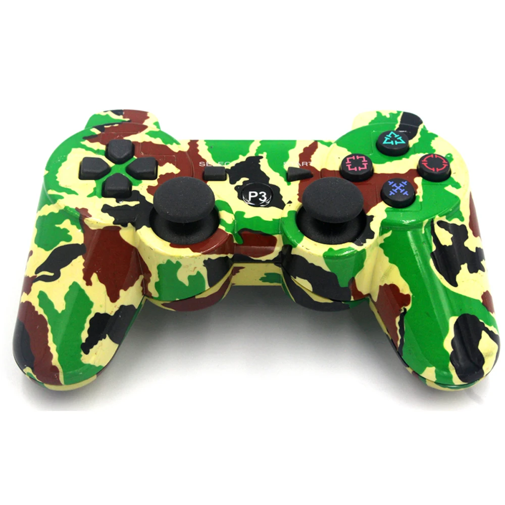 JIELI беспроводной Bluetooth Камуфляжный цветной контроллер для Sony PlayStation Dualshock 3 PS3