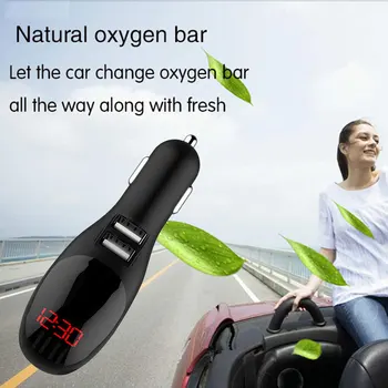 

Dual USB Car Air Purifier Charger Current Digital Display USB Durable Car 4.2A