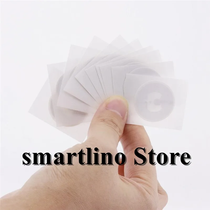 100 шт./лот ISO14443A 13 56 МГц RFID этикетка 25 мм круглый Перезаписываемый пассивный Ntag213 NFC